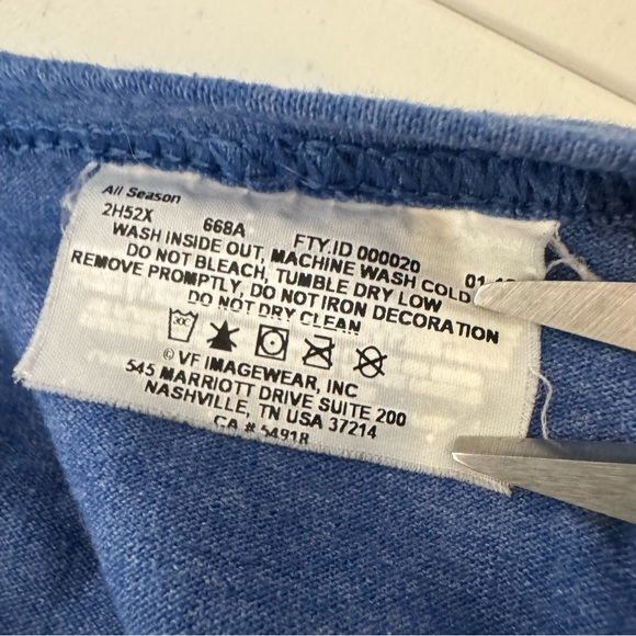 Buffalo Bills Football Mens Unisex Cotton Blend Team Apparel‎ T-Shirt Blue Sz S - Picture 5 of 8